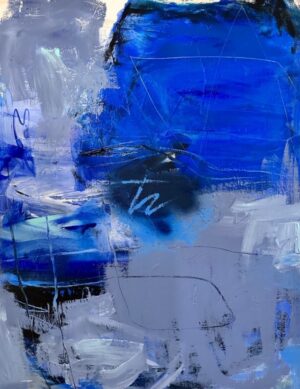 RHYTHM OF BLUE | 80 x 100 x 4 cm