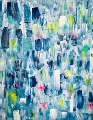 Dancing Blues - a breath of light by Léonce Lemmens Abstract painter