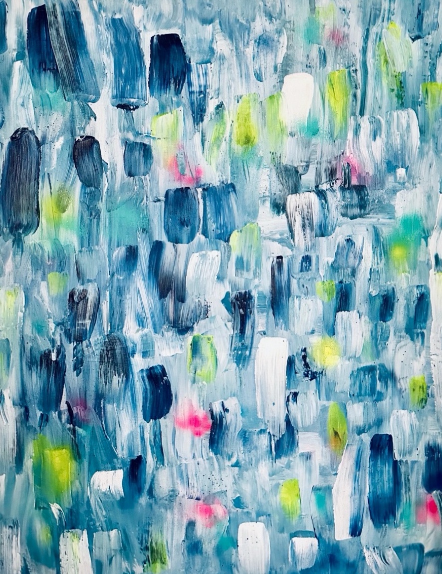 abstract painting Dancing Blues modern abstract